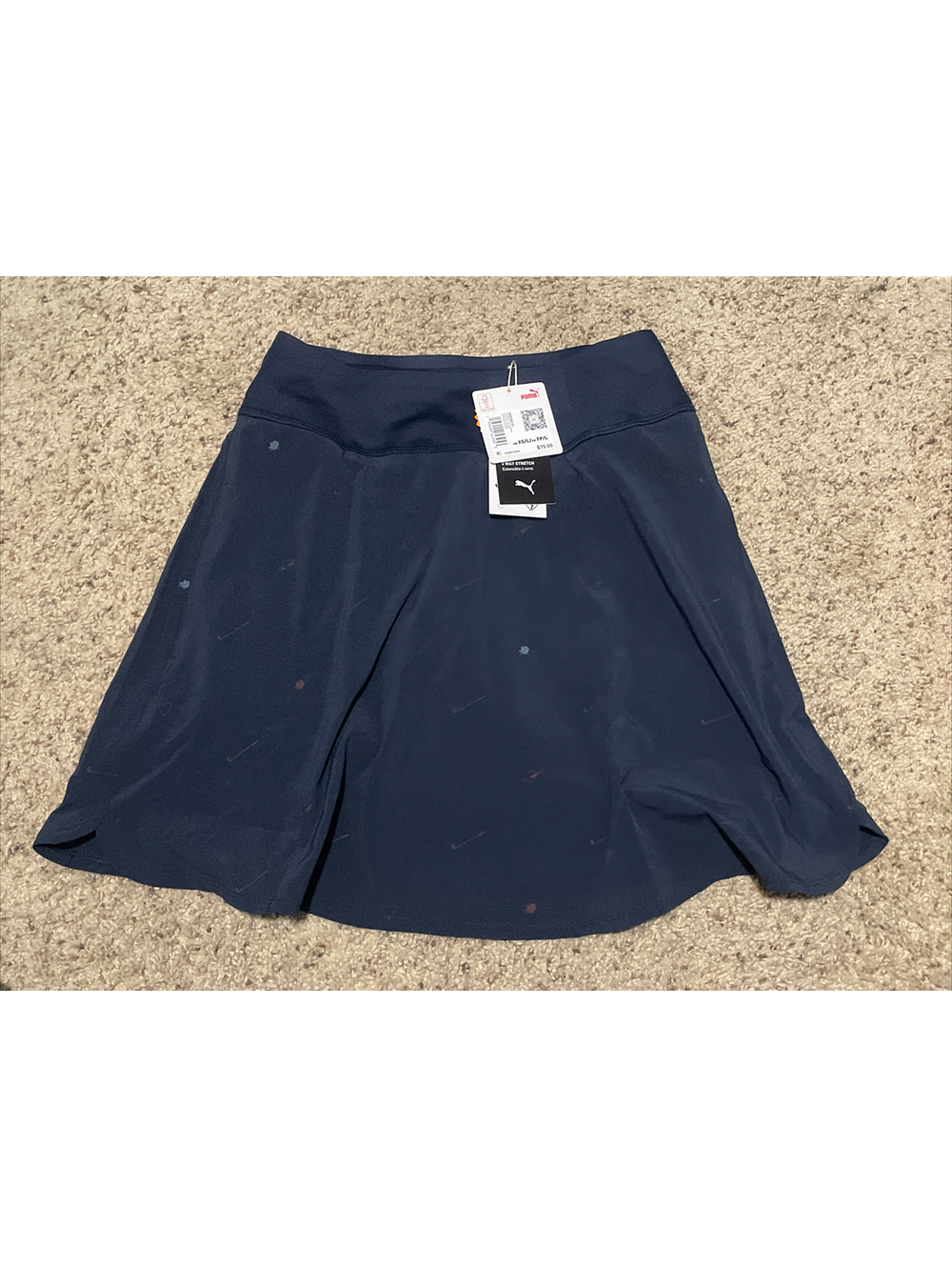 New Puma Golf Ladies PWRSHAPE Love Skirt Navy Blazer-Ski Patrol XS/L (Long)